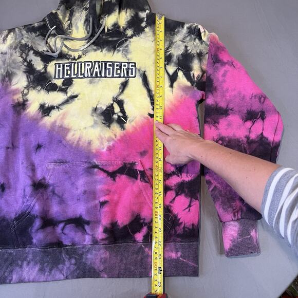 Hellraisers Assholes*s* Live Forever Hoodie Pullover Sweatshirt Tie Dye - Small - Picture 3 of 5